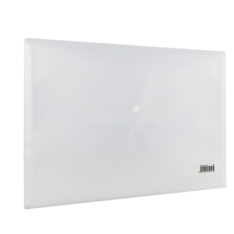 得力(deli) 8308 10只A4加厚文件袋 透明按扣资料袋 防水档案袋公文袋 办公用品dt