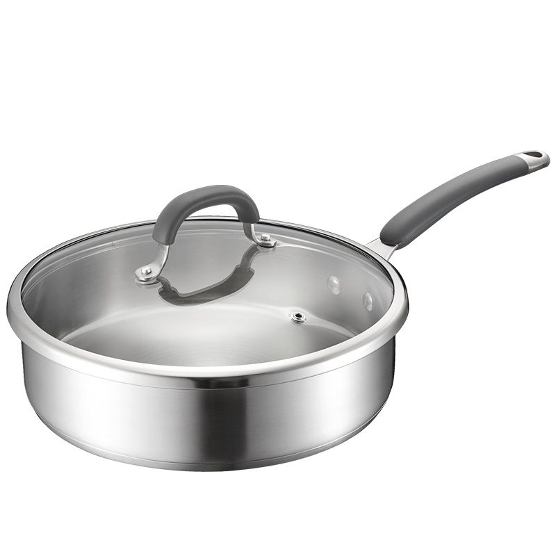 爱仕达(ASD) 26CM黛丽舍不锈钢煎锅平底锅煎锅 煎蛋锅煎饼锅牛排煎锅GL1126B