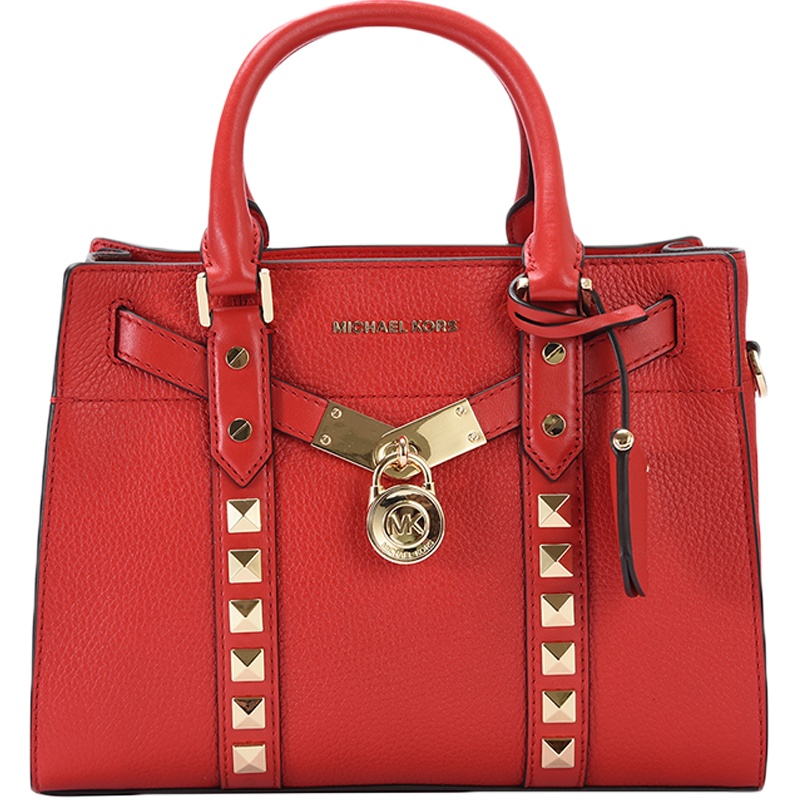 MICHAEL KORS 迈克·科尔斯 MK女包 女士皮质铆钉手提单肩斜挎包 30H9G0HS1U