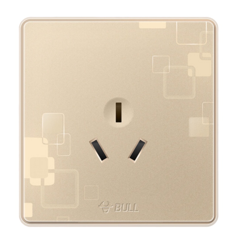 公牛(BULL) 开关插座 G18系列 16A空调插座 86型插座面板 G18Z104 玫瑰金 暗装 (单位:件)
