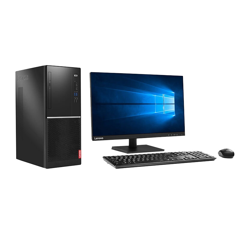联想(Lenovo)扬天M2600T 商用台式机电脑 21.5英寸屏 定制(G5900 4GB 1TB+256GB 集显 无光驱 Win10)商用办公 家用娱乐 学生用机 性价比机