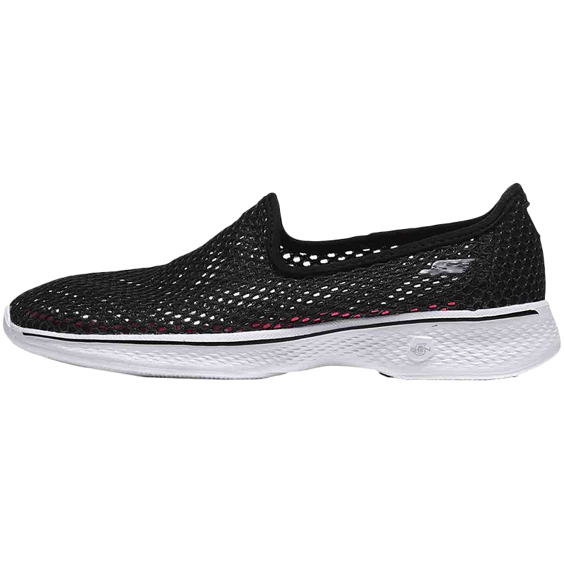 【自营】Skechers斯凯奇女健步鞋GO WALK 4轻质一脚套运动鞋14905/B KW. 14905/BKW