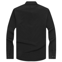 Youngor/雅戈尔秋新品男士商务正装黑色DP免烫长袖衬衫916AFY