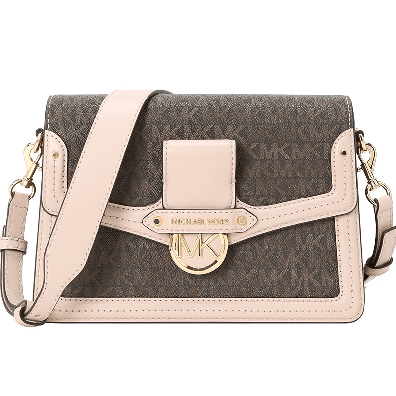 MICHAEL KORS MK Jessie LOGO标单肩斜挎包30F9GI6L2B 涂层帆布\牛皮革