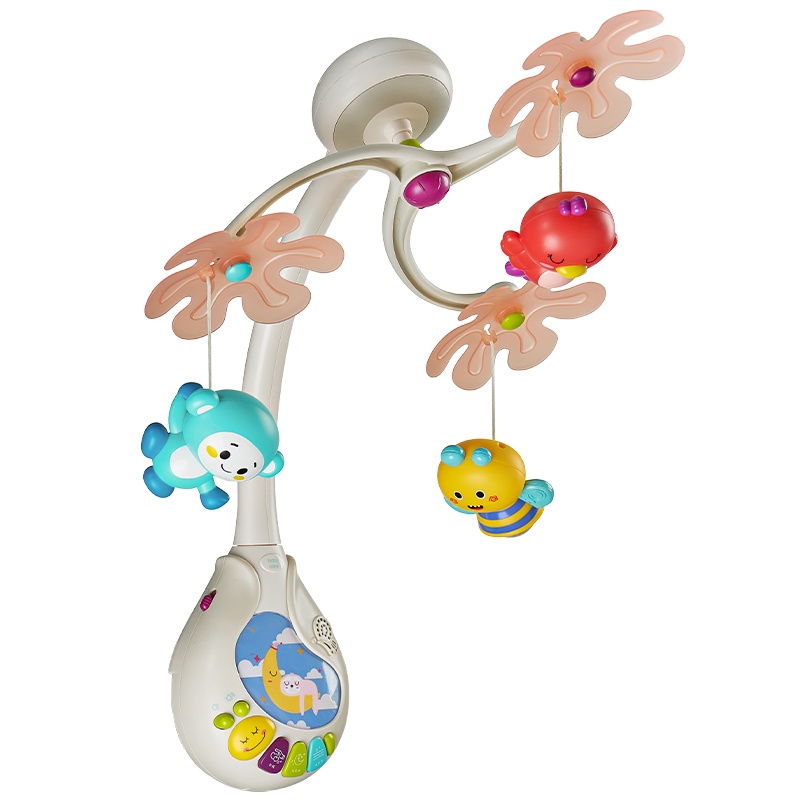 babycare婴儿床铃 0-3月宝宝床头音乐旋转摇铃吊玲新生儿益智玩具