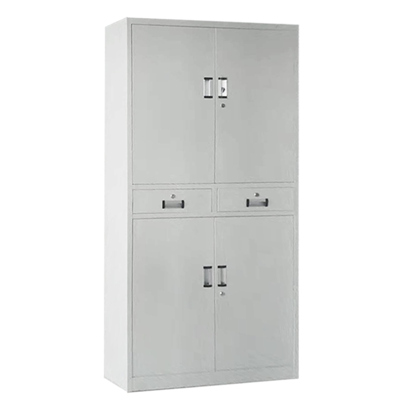 钜晟 文件柜铁皮柜办公文件资料储存柜钢制 铁中二斗文件柜 JS022