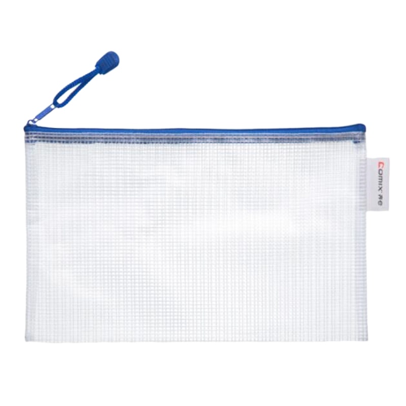 齐心(Comix) 增值税网格拉链袋 彩色文件袋A1159