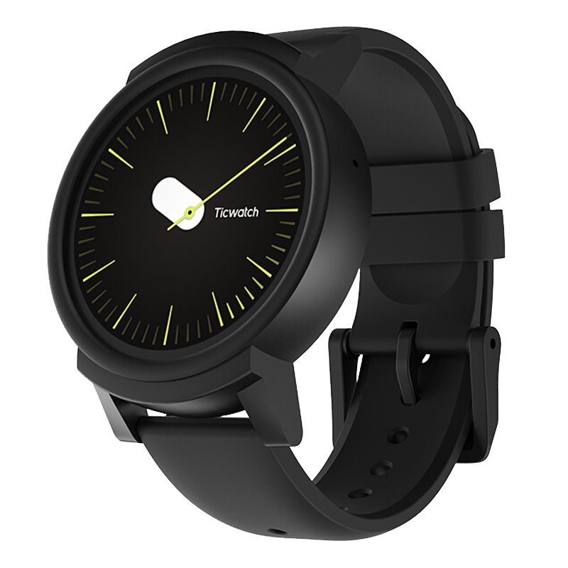 Ticwatch E运动智能手表手机抖音网红表成人内置插卡电话手表男女WiFi支付GPS定位朋克黑