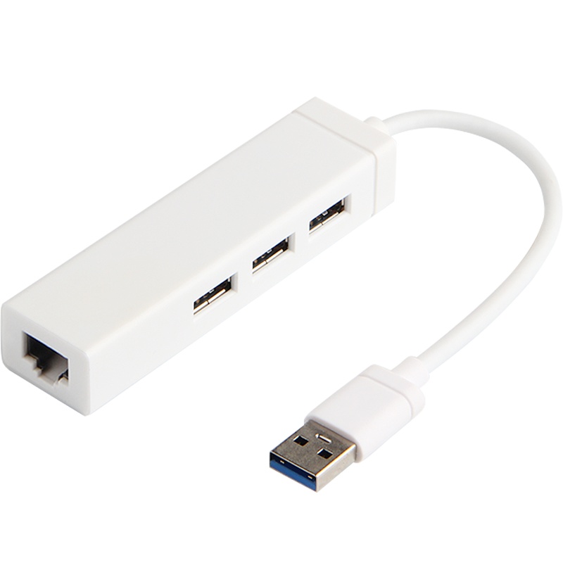 久宇 USB扩展坞连接RJ45网线千兆网口USB3.0键盘鼠标U盘移动硬盘适用于苹果华为华为微软联想惠普笔记本电脑拓展坞