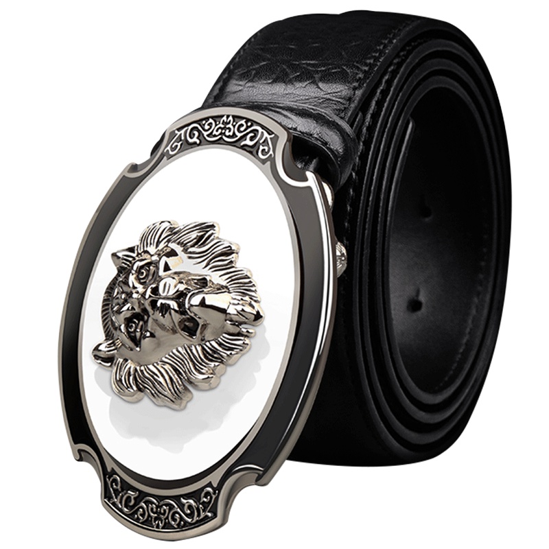 【顺丰配送】padieoe帕迪欧牛皮腰带男士皮带男真皮青年中平滑扣韩版潮流个性休闲裤带