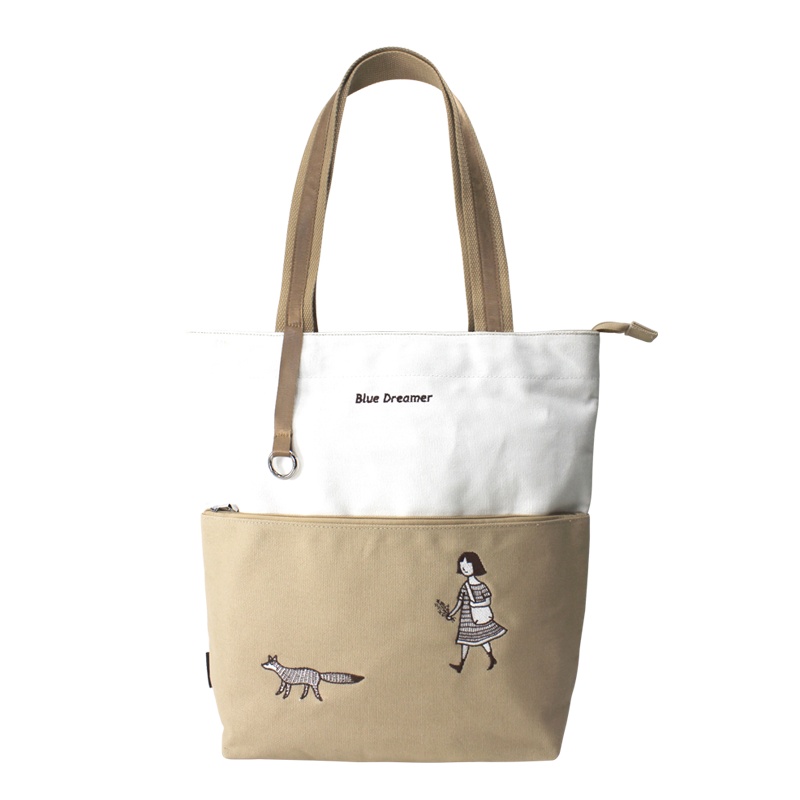 花间公主梦想家2021春款新刺绣文艺清新包单肩包手提帆布女包休闲包