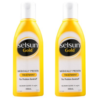 [强效去屑]Selsun潇洒去屑加强止痒洗发水抑制头痒控油缓解头癣200ml*2瓶适合所有发质所有人群澳洲进口
