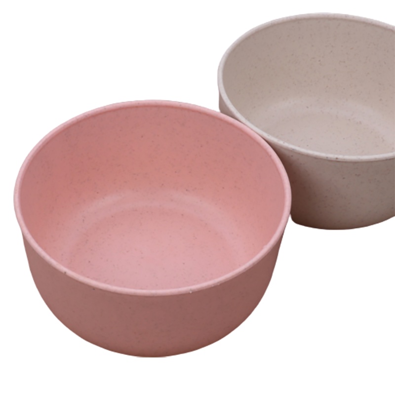 [8个装]小麦秸秆饭碗 家用4.5英寸米饭碗喝粥碗早餐碗学生成人防摔塑料颜色随机