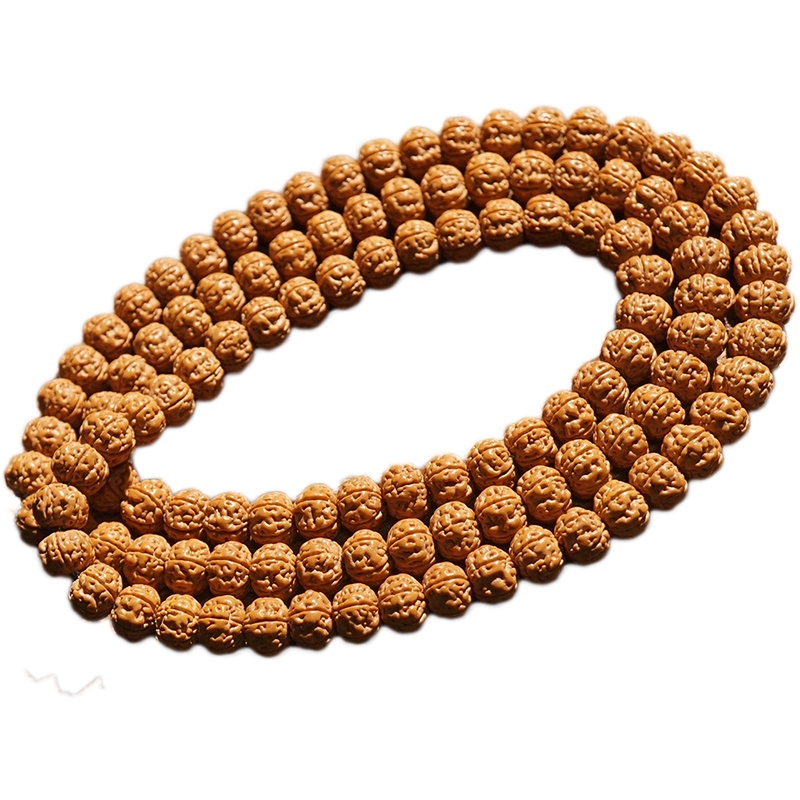 [梵心阁]爆肉平头航母级小金刚菩提子108颗佛珠手串手链文玩念珠