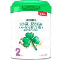 贝因美（Beingmate）绿爱较大婴儿配方奶粉二段6-12个月2段800克罐装/听装