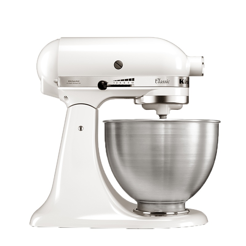 凯膳怡(KitchenAid)料理机和面机厨师机家用揉面打蛋器 5KSM95CWH 牛奶白