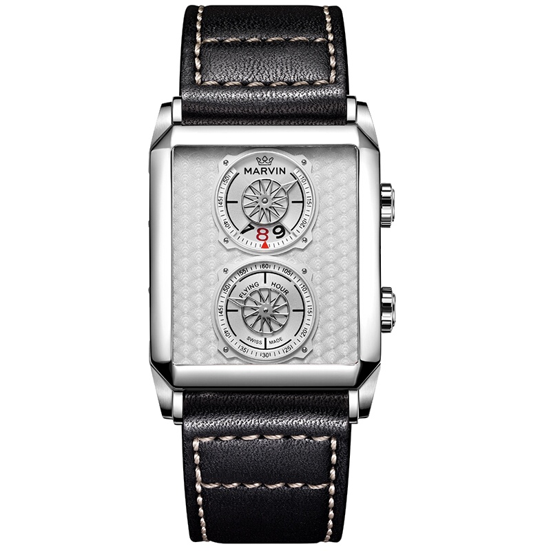 摩纹(MARVIN)瑞士手表莫尔顿方形系列经典休闲石英男士手表M024.14.25.64