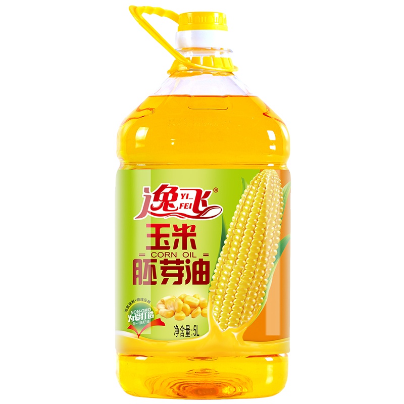 逸飞 非转基因玉米胚芽油5L 物理压榨一级食用油