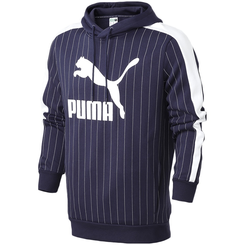 PUMA彪马男装运动服休闲针织连帽卫衣530179