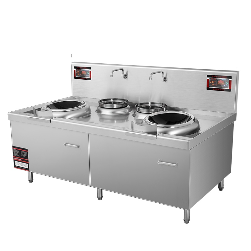 乐创(lecon)商用电磁灶大功率酒店饭店双头双尾小炒炉 LC-J-SXC12D