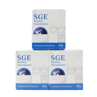 可茵慈 SGE 德国进口一次性眼镜清洁纸 镜头布屏幕湿巾速干52片装