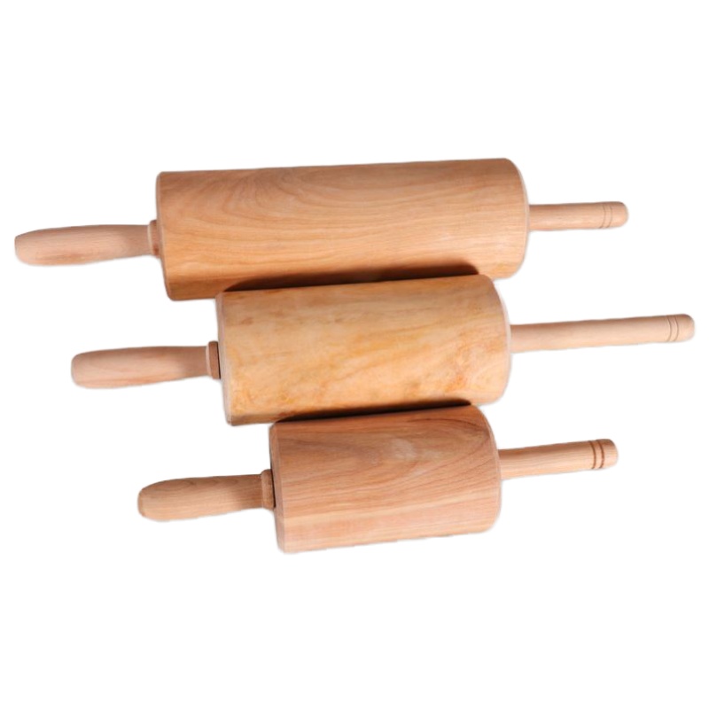 擀面棍烧麦水饺滚轴面杆滚筒干仗面条擀面棒两头小酱香饼滚动走锤 国泰家和 超大号-B33擀面杖