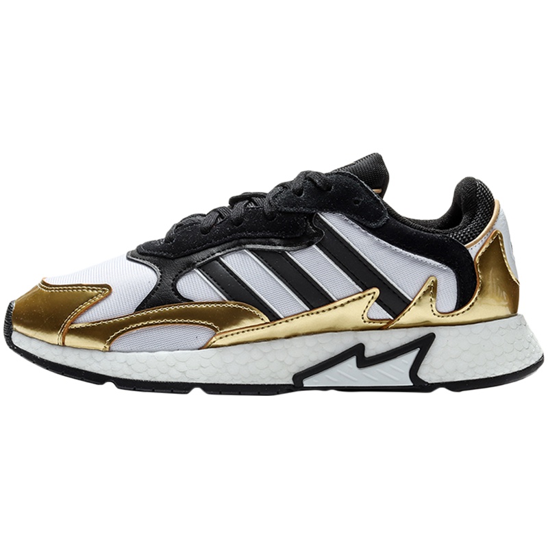 adidas阿迪达斯三叶草男鞋金色拼接运动休闲鞋FV4703