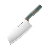 苏泊尔(SUPOR)轻便多用菜刀·软胶柄180MM 墨绿 KE180BG6