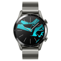 华为/HUAWEI WATCH GT 2 智能手表 麒麟芯片 强劲续航 蓝牙通话 尊享款 钛银灰(46mm)