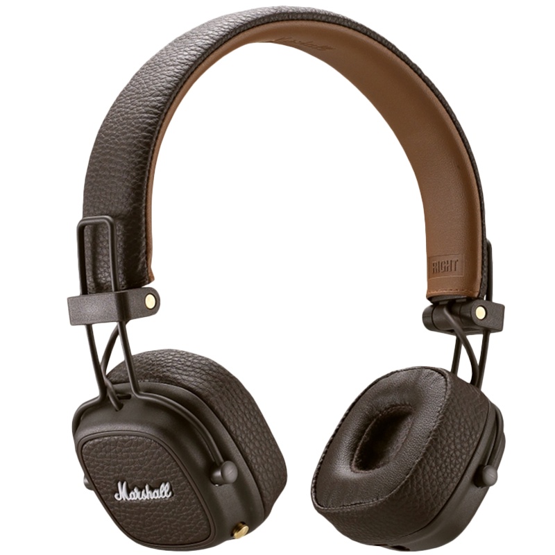 马歇尔(Marshall)Major Ⅲ Bluetooth头戴式无线蓝牙可折叠 3代耳机 棕色