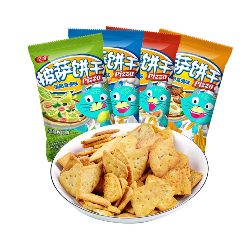 亿鸣披萨饼干土耳其烤肉味85g 非油炸