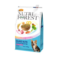 麦富迪狗粮2.5kg营养森林犬粮泰迪比熊成犬牛肉味狗粮5斤