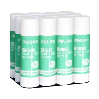 得力(deli)7103固体胶 白色21g 固体胶棒 12支装