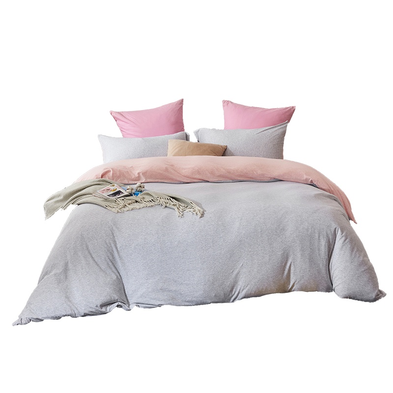 无印良品 新品推荐 海棠花谷 纯棉针织面料 四件套 T1613