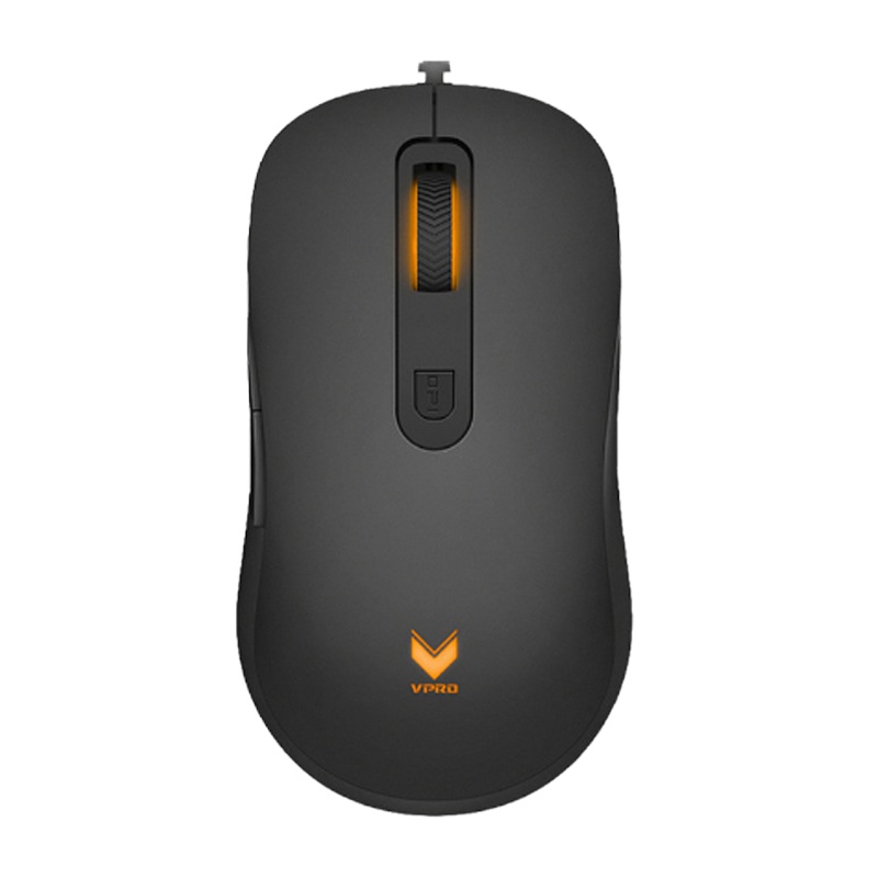 雷柏(Rapoo)V16 USB有线电脑笔记本鼠标办公家用绝地求生吃鸡 赛博朋克 电竞游戏鼠标 黑色