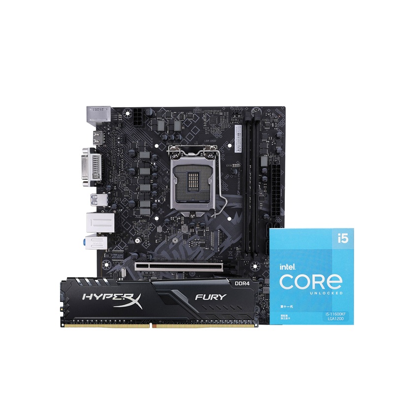 七彩虹BATTLE-AX B560M-D PRO V20+i5-11600KF CPU+Fury 3200 8G内存套装