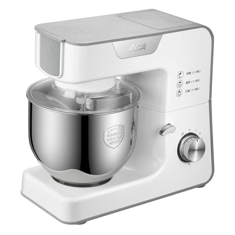 北美电器(ACA)厨师机家用和面机揉面机打蛋器全自动料理机打奶油机打蛋器多功能搅拌机AM-CG108(白)