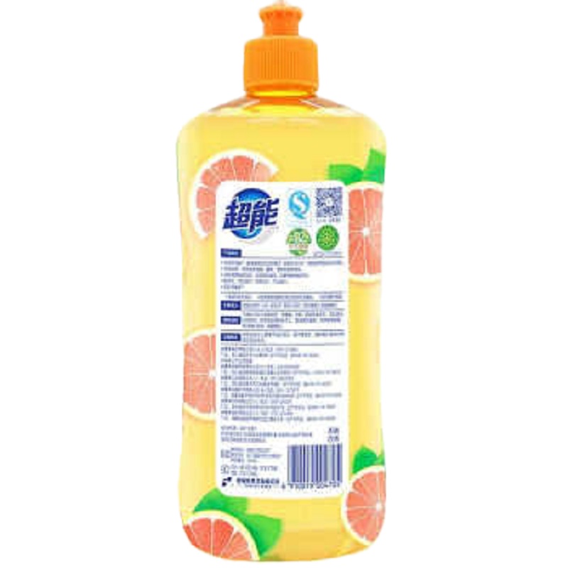 超能离子洗洁精西柚祛腥500g*3瓶装