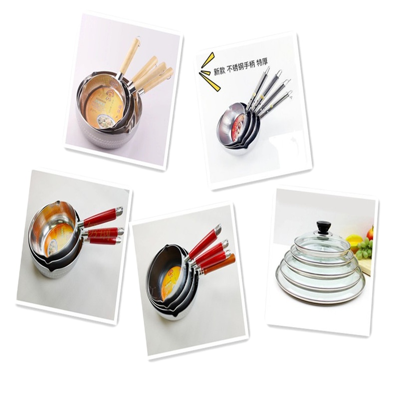 日式铝制雪平锅 加厚复底小奶锅 煮面锅汤锅 电磁炉锅具 18CM复底雪平锅电磁炉专用容量约1700ml