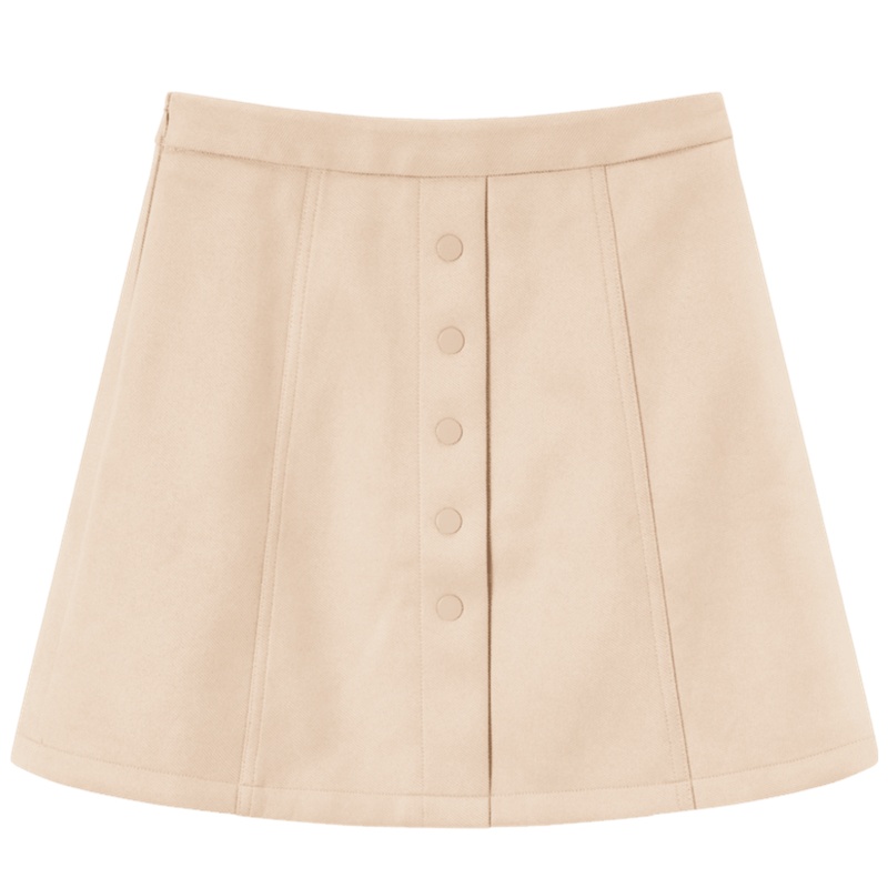 【满198减100预估价：64】森马半身裙女高腰A字仿麂皮绒微包臀短裙2021年早春新款裙子显瘦