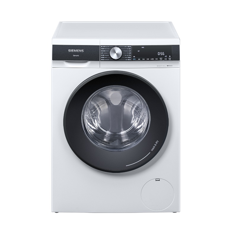 西门子(SIEMENS)10公斤 洗干一体机 全自动变频滚筒洗衣机 洗烘一体 热风清新 智能除渍 WJ45UM000W