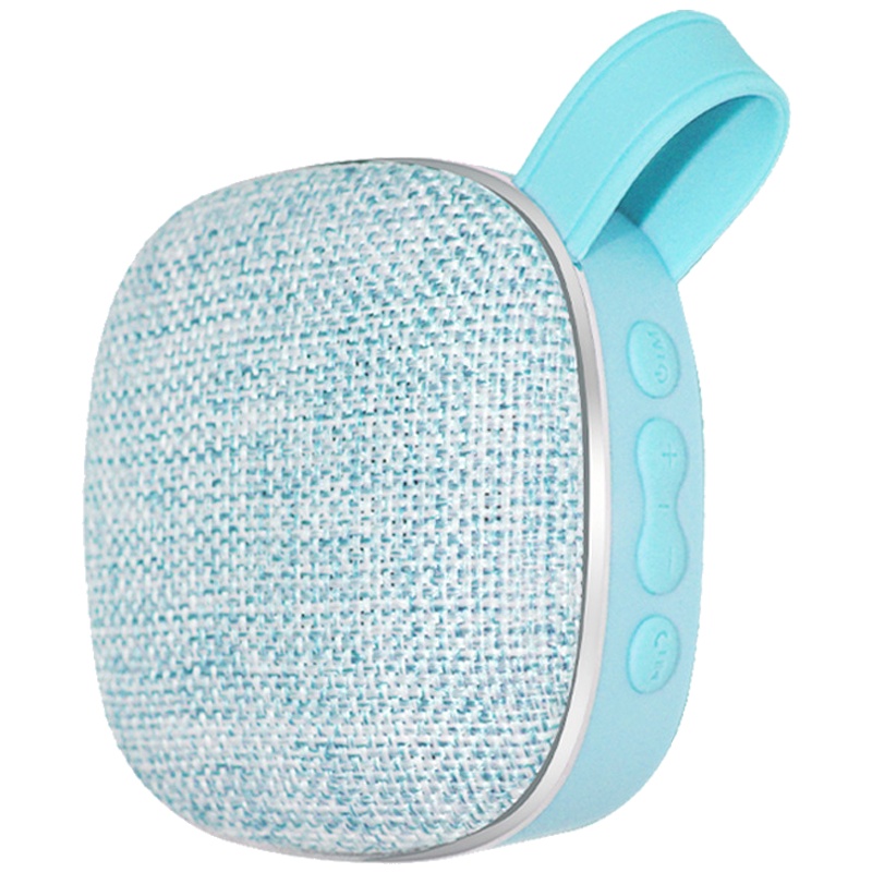 蓝悦(LEnRuE)音乐听T900笔记本电脑音响 布艺蓝牙音箱 便携式车载汽车低音炮 FM收音+TF卡播放（蓝色）