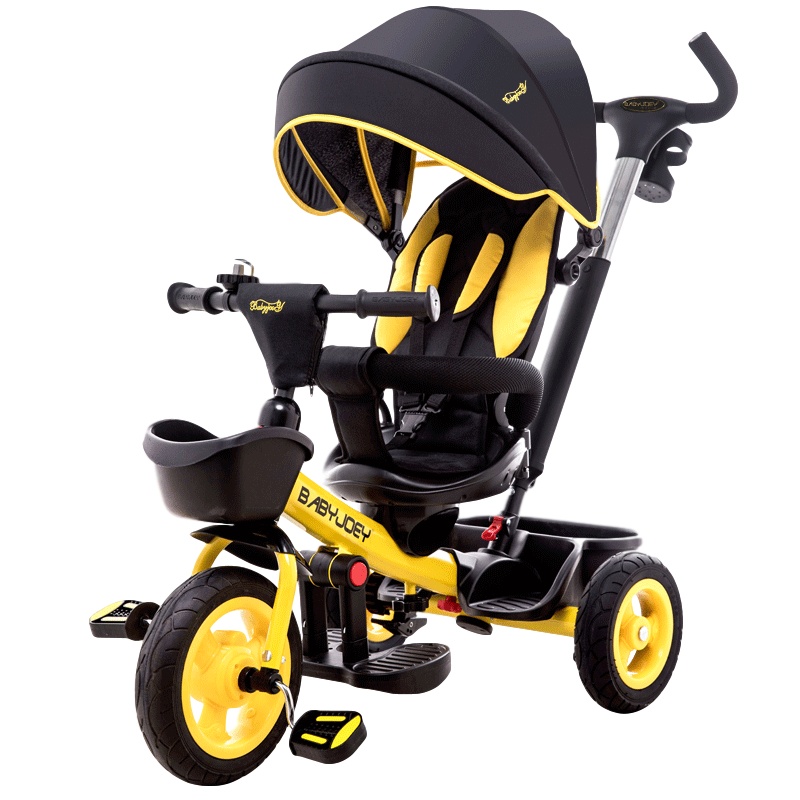 童车手推车 英国Babyjoey 儿童三轮车脚踏车宝宝自行车1-3-5岁双向坐躺 总裁