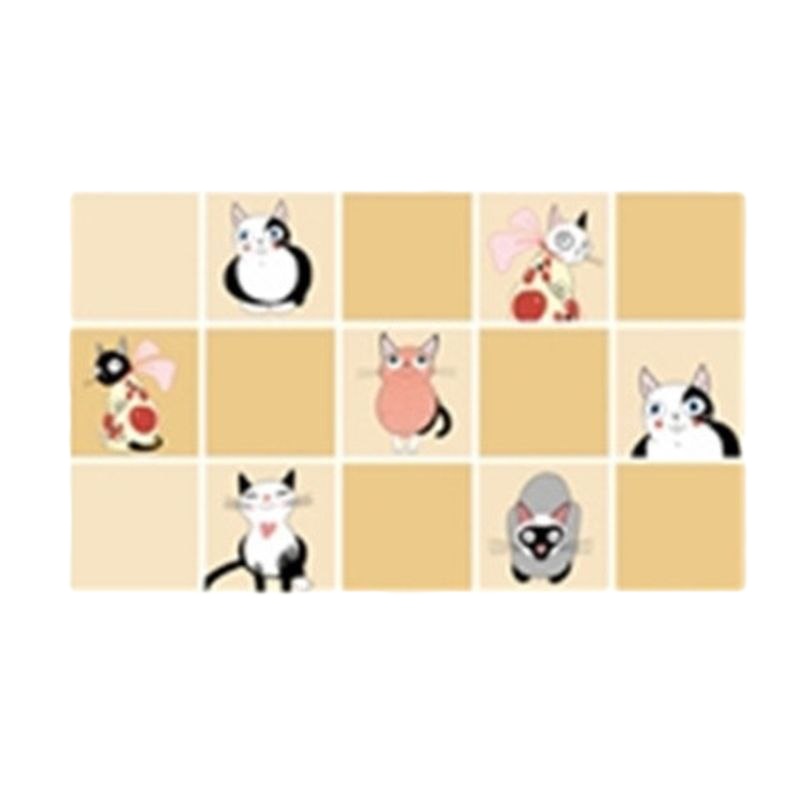 厨房防油贴纸耐高温灶台防水防油烟贴纸瓷砖墙贴自粘橱柜贴 动物(75cm*45cm) 1张装