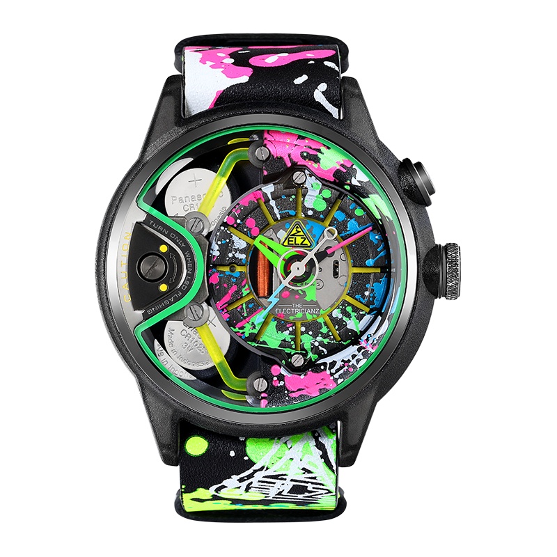 ELZ风靡ins手表 瑞表电工中性夜光NFC小众大表盘石英男士手表A2C/02-ELZ012