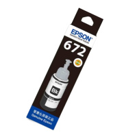 爱普生EPSON原装黑色墨水T6721适用L383/380/360/1300/130/313 墨仓式打印机