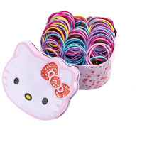 彩色100根装 儿童皮筋不伤女童头绳韩国宝宝饰圈扎头橡皮筋小女孩头饰