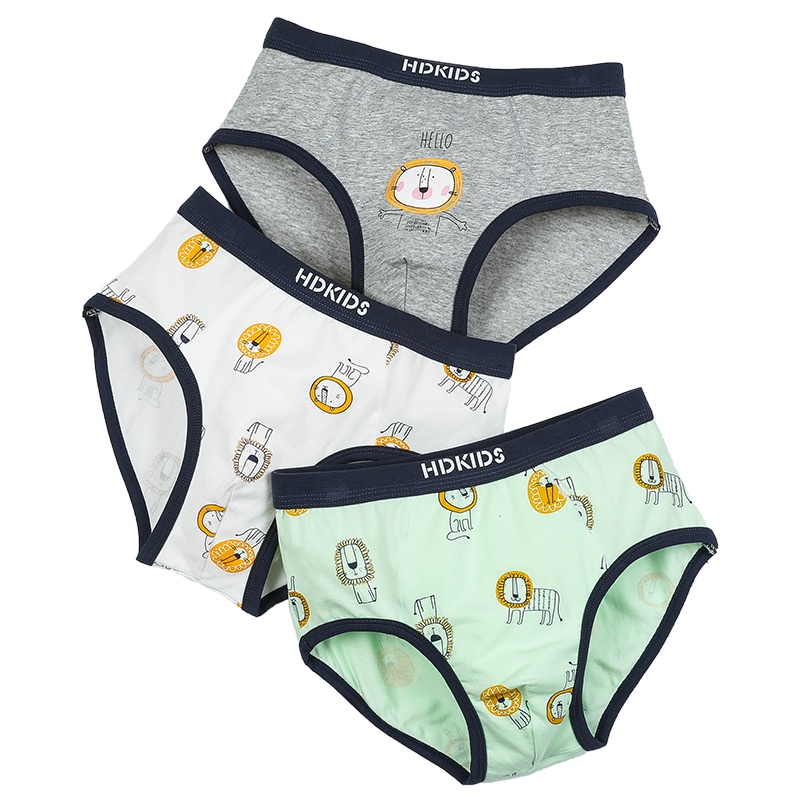 红豆(HODO)内裤2019年夏季中大童儿童内裤A类棉质居家其他学生宝宝男童儿童短裤3条装