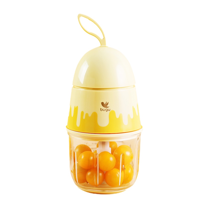 美的（Midea）布谷婴儿辅食机料理机 家用搅拌小型迷你榨汁机果汁机 便携式绞肉榨汁研磨器 BG-BL22黄色