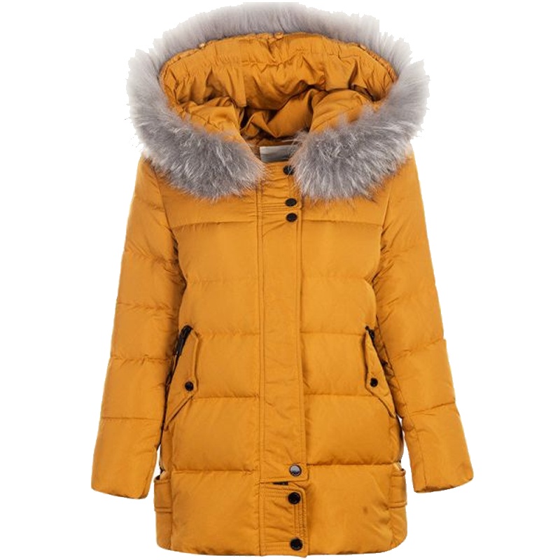 拉夏贝尔Puella品牌女装女士羽绒服女中长款派克服女外套20011136